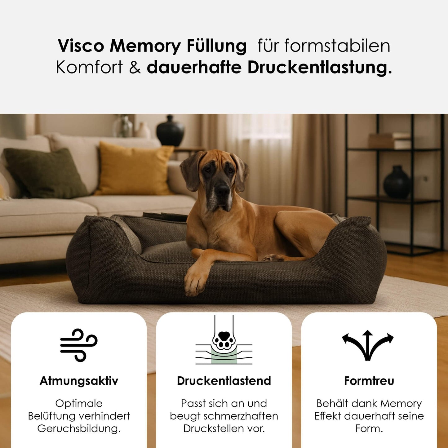 Luxe orthopedisch hondenbed