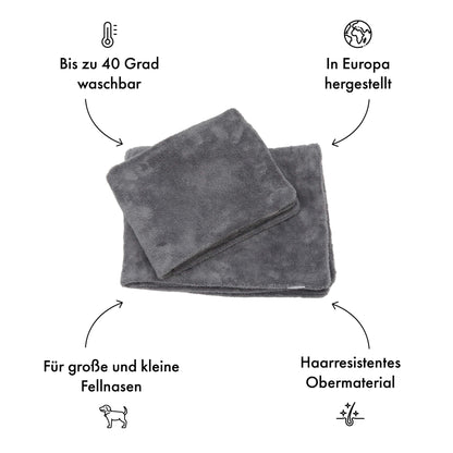 Fluffy Grijs hondendeken (grijs)